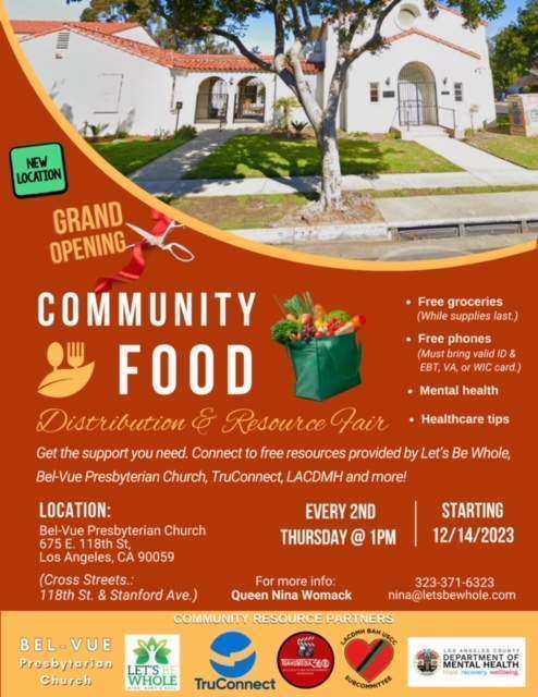 LBW FOOD PANTRY & BEL-VUE Flyer - 1